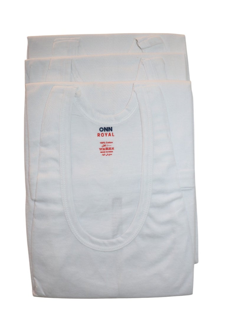 ONN mens undershirt 3pc cotton - Image 3