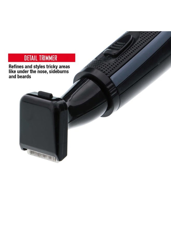 Barbasol XTREME DIGITAL LIFESTYLE ACCESSORIES Barbasol Battery Powered Electric Ear and Nose Trimmer With Stainless Steel Blades, Foil Attachment, Detail Trimmer and Stand - Image 4
