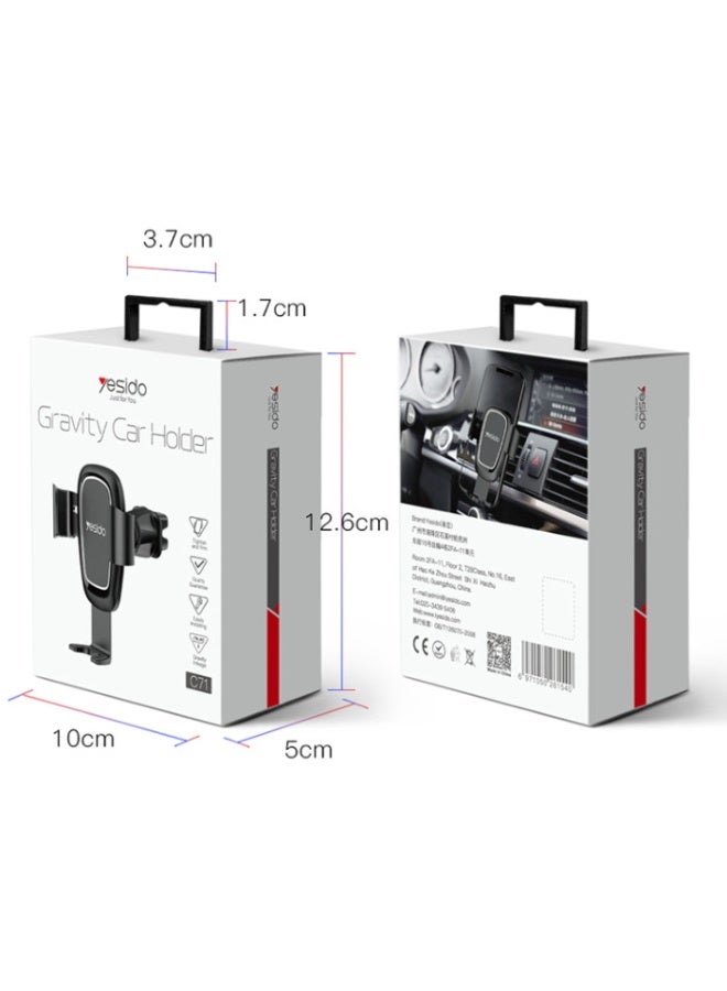 Yesido C71 Stock Spring Clip Mobile Phone Holder 360 Rotation Universal Car Mount Holder For Sale - Image 5