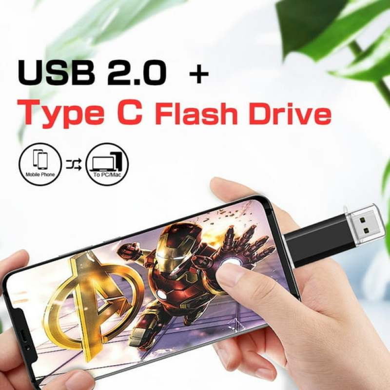 64GB Dual-Use High-Speed USB Flash Drive - Lightning-Fast Data Transfer, Zinc Alloy Portable Type-C OTG Drive for Android, Computer, MacBook, Tablet, Car Audio - Image 4