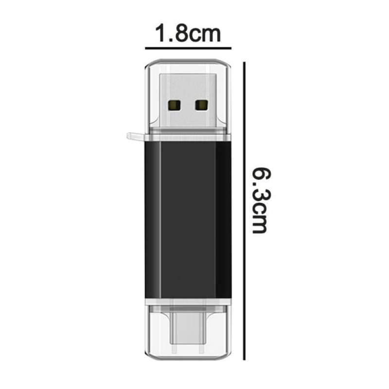64GB Dual-Use High-Speed USB Flash Drive - Lightning-Fast Data Transfer, Zinc Alloy Portable Type-C OTG Drive for Android, Computer, MacBook, Tablet, Car Audio - Image 5