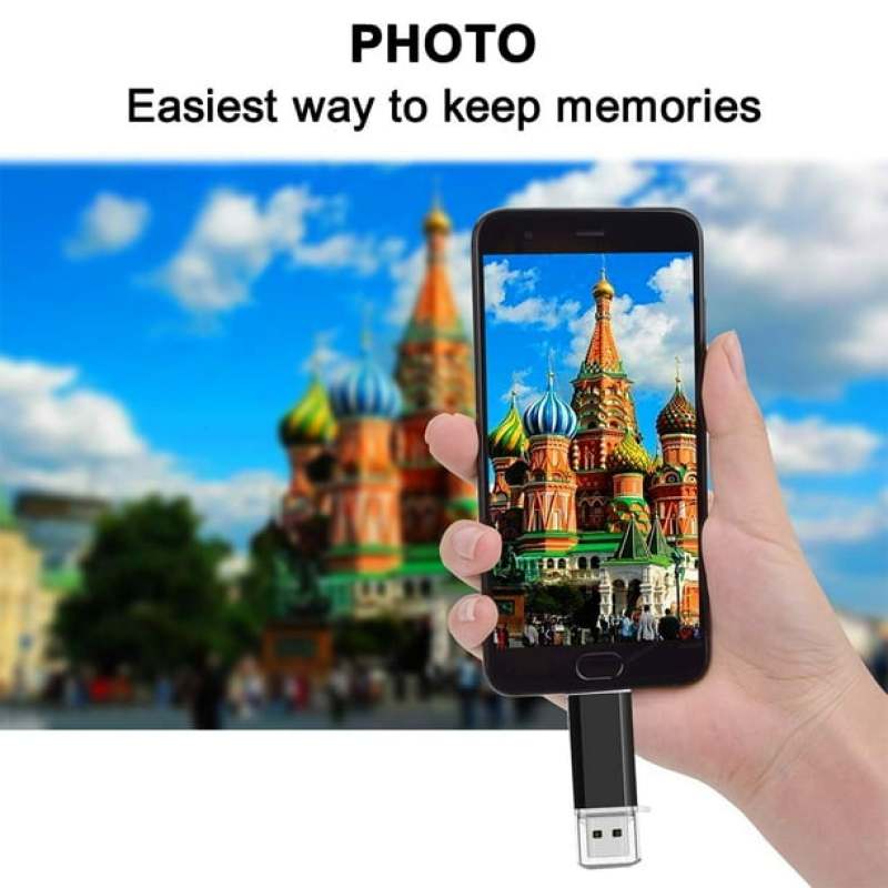 64GB Dual-Use High-Speed USB Flash Drive - Lightning-Fast Data Transfer, Zinc Alloy Portable Type-C OTG Drive for Android, Computer, MacBook, Tablet, Car Audio - Image 3