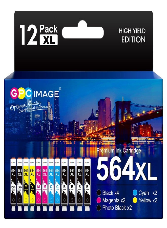 جي بي سي إيمدج خراطيش حبر GPC Image 564 XL لطابعات HP 564XL، عبوة خراطيش حبر كومبو - Image 1