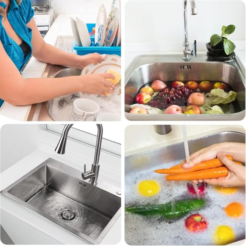 SpiderJuice 1Pc Universal Stainless Steel Kitchen Sink Drainage Hole Water Stopper Airtight Rubber Seal Gasket Cover Anti-Clogging Garbage Disposal Plug - Image 3