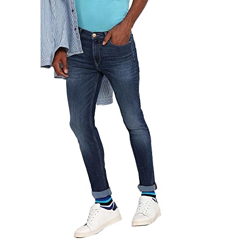 Lee Men's Tapered Fit Jeans (LMJN000813_Whiskered Blue_30) - Image 3