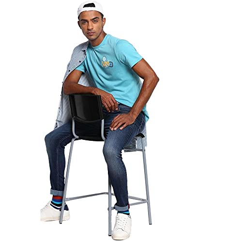 Lee Men's Tapered Fit Jeans (LMJN000813_Whiskered Blue_30) - Image 4