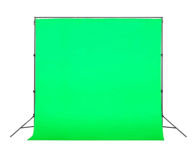 Sonia Photography Stand Kit (9ft x 9ft) Background Support System Kit Portable Foldable with 8 X 12 Green Screen Croma Backdrop and Carry Bag Combo Kit - Image 1