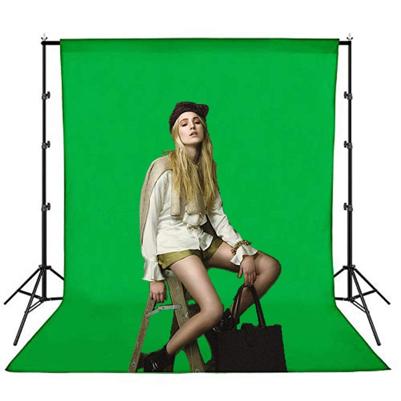 Sonia Photography Stand Kit (9ft x 9ft) Background Support System Kit Portable Foldable with 8 X 12 Green Screen Croma Backdrop and Carry Bag Combo Kit - Image 5