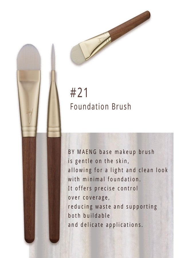 SOO ADOR [SOO ADOR] BY MAENG #21 Foundation Brush - Lightweight and Skin-Friendly Tool for Flawless Base Makeup | Created by K-Pop Makeup Artist Maeng | Makeup Brush Base Brush - Image 3