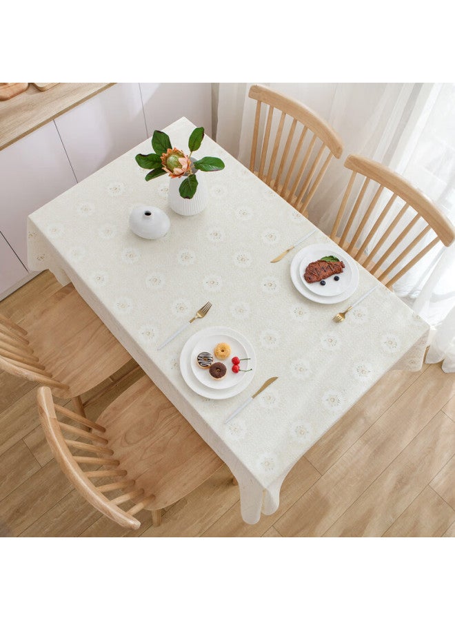 Houseware Qinmei Tablecloth, Waterproof, Oil-proof, Heat-resistant, Pvc Fabric, Simple Dining Table Cover, Table Mat, 140*180cm, Nr09 Meter - Image 5