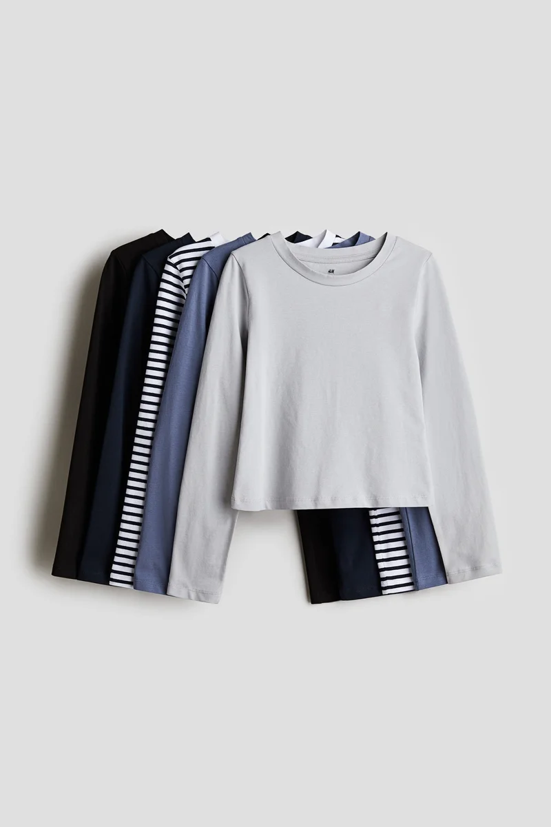 اتش اند ام بلوزات جيرسيه - عبوة من 5 قطع