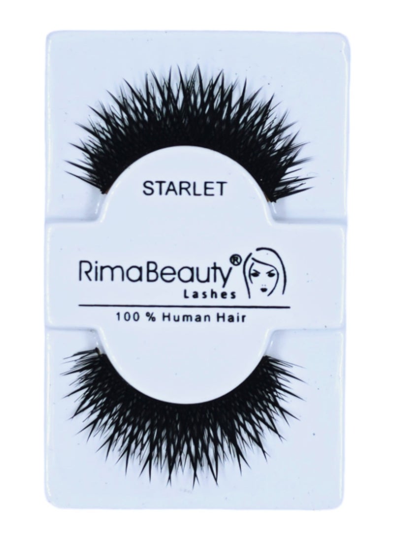 Rima Beauty Lashes - Human HAIR Black # STARLET - Image 1