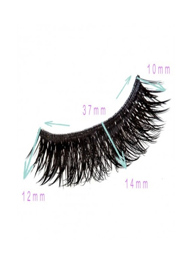 Rima Beauty Lashes - Human HAIR Black # STARLET - Image 1