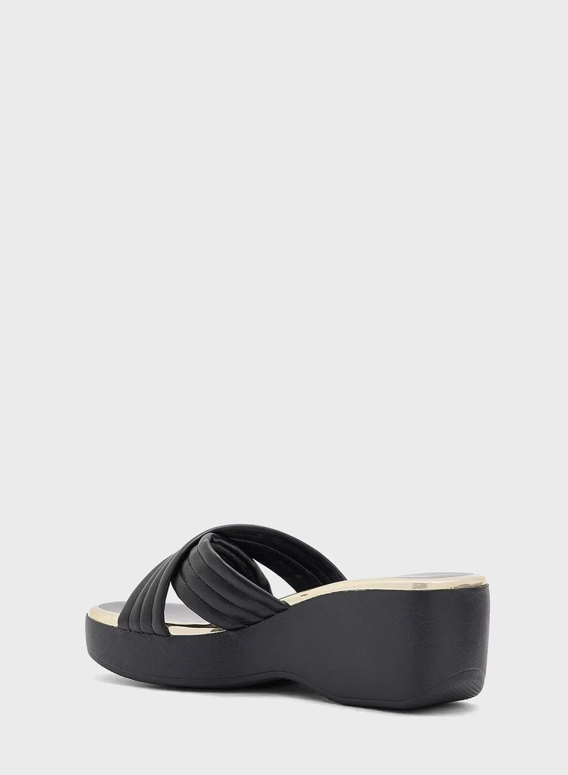 بيرا ريو Jane Multi Strap High Heel Wedge Sandals
