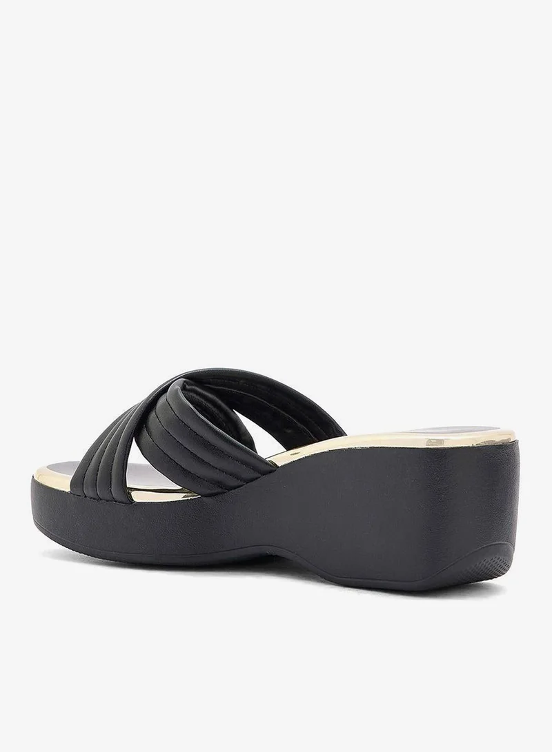 Beira Rio  Jane Multi Strap High Heel Wedge Sandals for Women | Best Price UAE