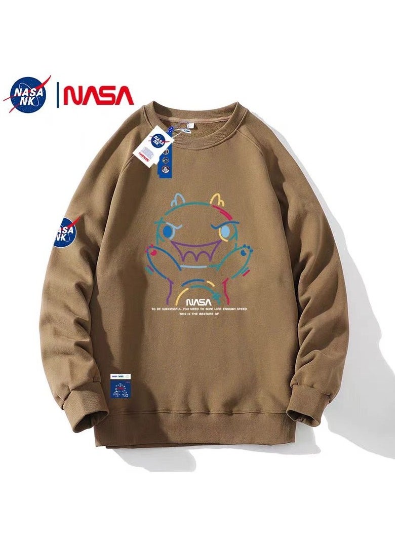 NASA - Long Sleeved New Spring And Autumn Round Neck Hoodie Loose Casual Clothes - Image 1