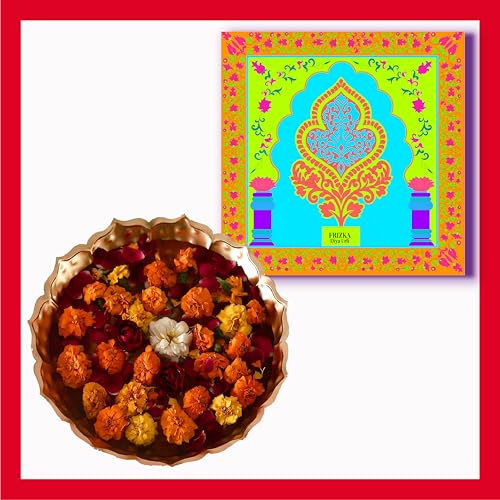 Frizka Gift Box | 12 Premium Products | Urli, Candles, Dhoop, Incense Stick, Diya's, Silver Bowl | Luxury Hamper for Family, Friends & Corporate Gifting, Birthday, Wedding Hamper, Wedding - Image 3