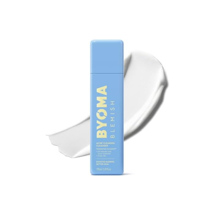 BYOMA Blemish Acne Clearing Creamy Cleanser - 5.91 fl oz: Paraben-Free, Facial Treatments, Lotion, Fresh Scent