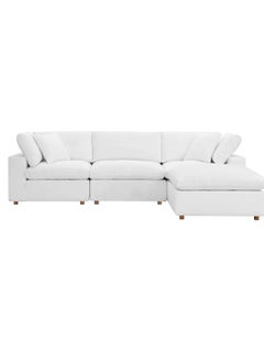 Wooden Twist Modernize Relleno L-Shape 4 Piece Sectional Sofa Set (White) - pzsku/Z7757BD7661346B6D19DFZ/45/_/1721287343/53b5017c-d775-4f36-b99a-42c256e2c4c3