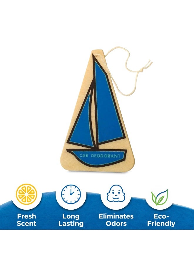 BAGUS Hanging Car Air Freshener Paper Deodorant with String 8 Pcs Long Lasting Odor Eliminator Eco Friendly Non Toxic Air Freshener for Car Interior Home Office Bedroom Wardrobe Rear View Mirror Hanging Freshener - Image 3