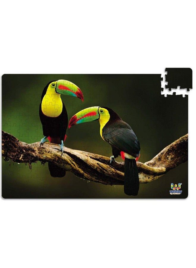 Webby The Vibrant Toucans Wooden Jigsaw Puzzle, 252 Pieces - Image 3