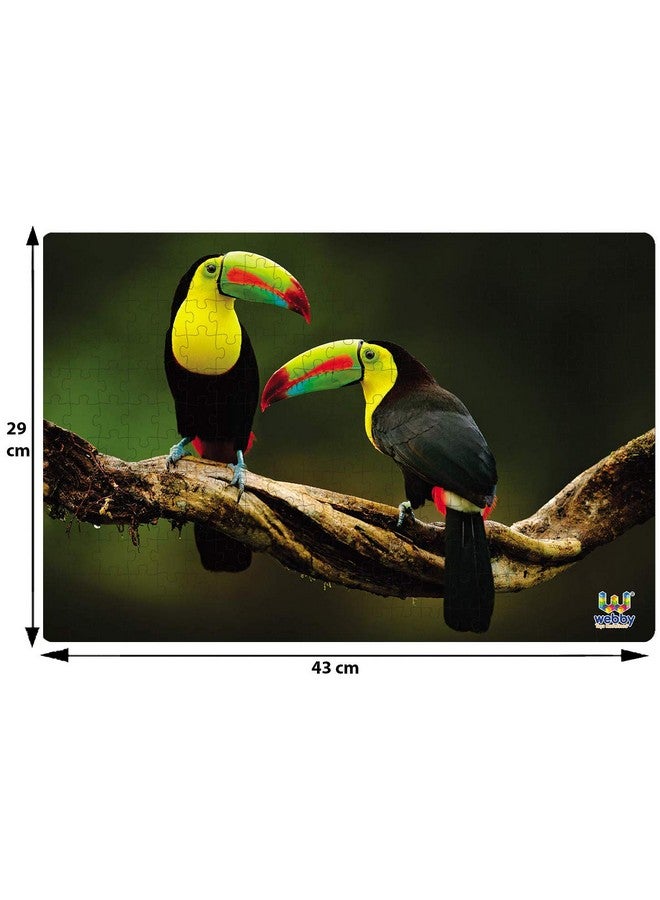 Webby The Vibrant Toucans Wooden Jigsaw Puzzle, 252 Pieces - Image 5