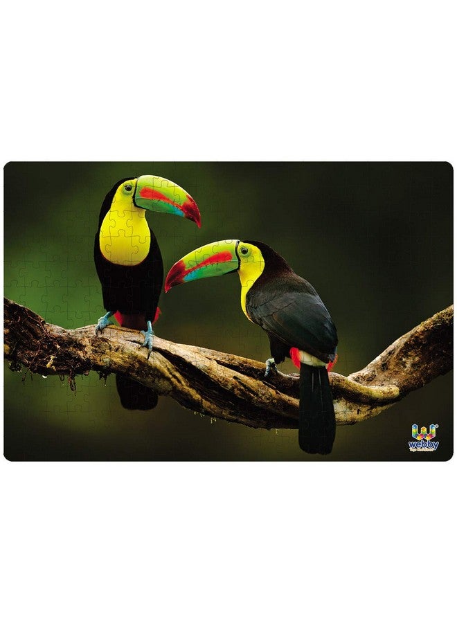 Webby The Vibrant Toucans Wooden Jigsaw Puzzle, 252 Pieces - Image 2