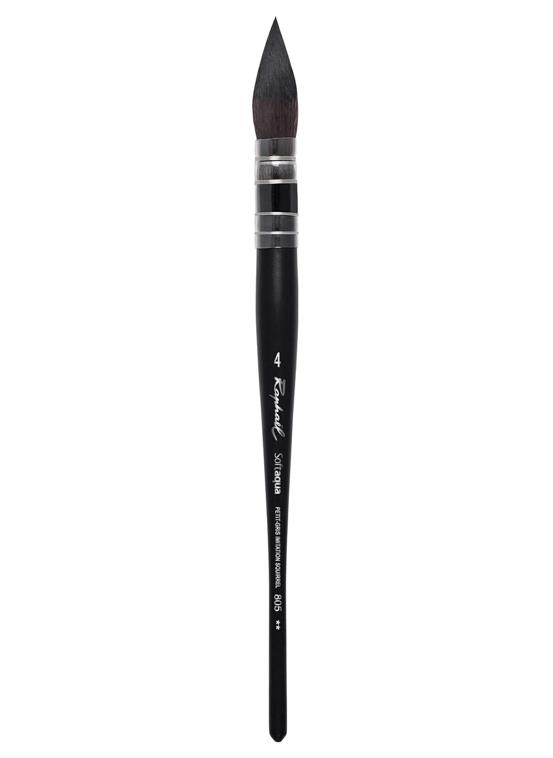 SENNELIER Sennelier Raphael SoftAqua Kazan Pointed Synthetic Watercolour Quill Mop Brush, 4 
