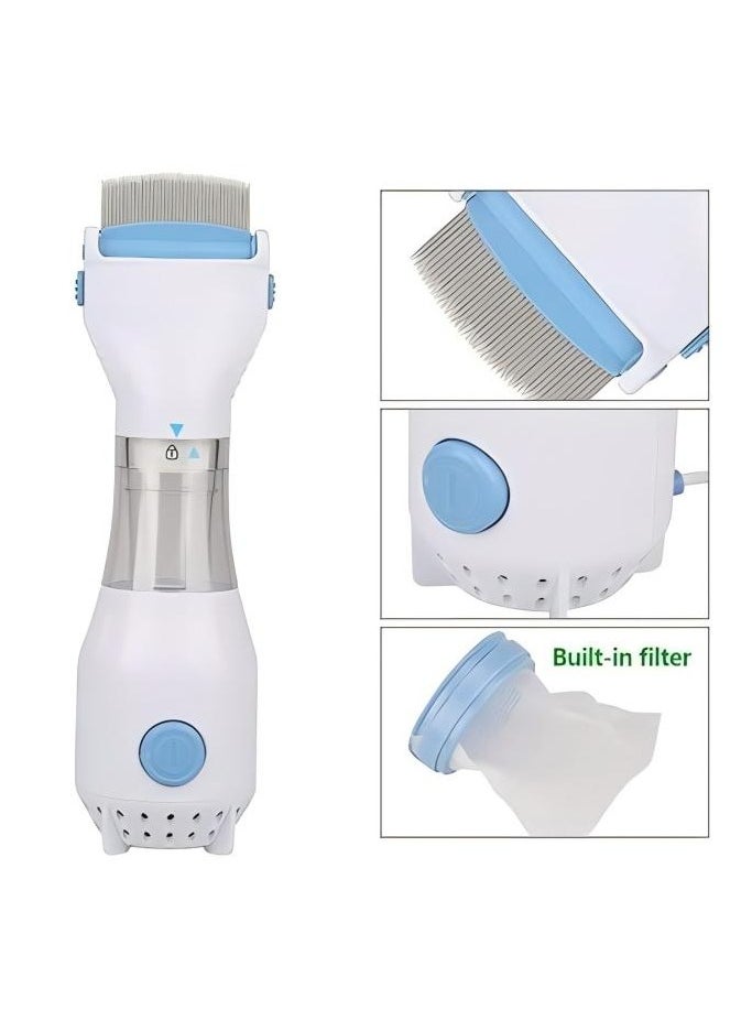 Loquat - Electric Hair Cleaning Brush Comb Pet Hair Lice Remover Smart Cat Bet Flea Lice Cleaner Brush Deodorant Massage Comb - Image 1