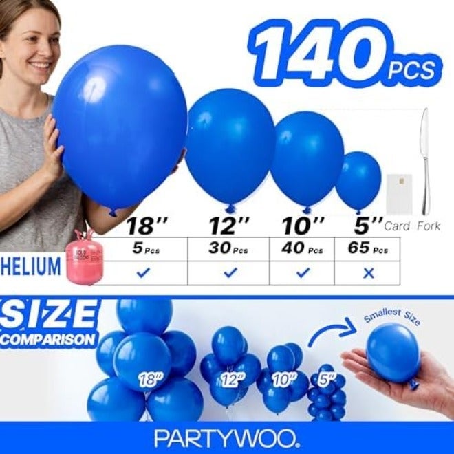 بالمونز معدني باللون الوردي والذهبي من PartyWoo، 140 قطعة بأحجام مختلفة: 18 بوصة، 12 بوصة، 10 بوصات، و5 بوصات، طقم أقواس من البالونات باللون الكروم والشامبانيا والذهبي، مثالي لحفلات أعياد الميلاد والذكرى السنوية وحفلات بريدجرتون الزهرية، اللون الذهبي الوردي - G112 - Image 4