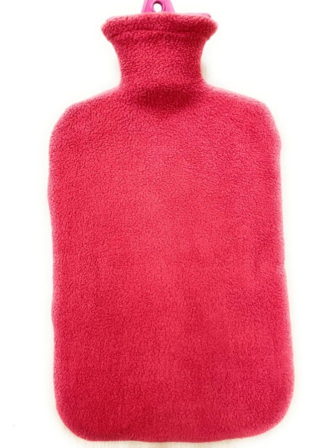 Rubber Hot Water Bottle Bag with Cover, 2.5 Litre Capacity, for Muscular Pains, Joint Pains, Menstrual Cramps supports injury, tired body, body aches