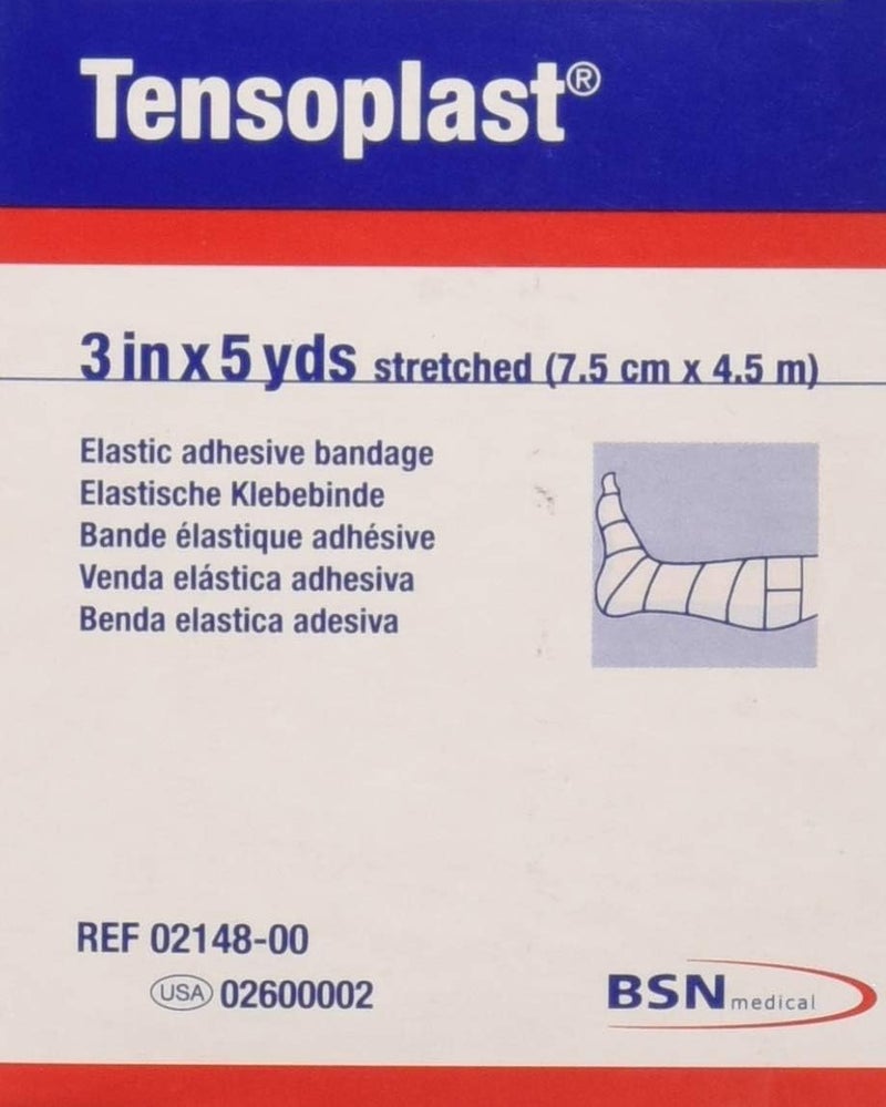 Elastoplast Tensoplast Formerly Elastoplast Elastic Bandage tan to Reduce Edema 3 inches X 5 Yards  1 ea - Image 1