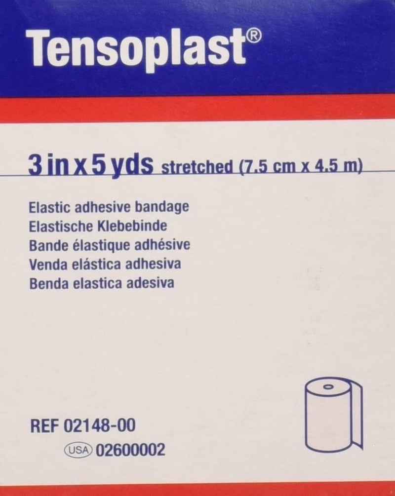Elastoplast Tensoplast Formerly Elastoplast Elastic Bandage tan to Reduce Edema 3 inches X 5 Yards  1 ea - Image 2