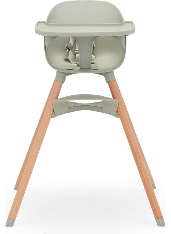 Lalo The Chair Convertible 3-in-1 Wooden High Chair for Babies and Toddlers - Image 1