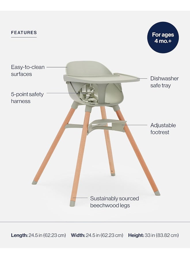 Lalo The Chair Convertible 3-in-1 Wooden High Chair for Babies and Toddlers - Image 3