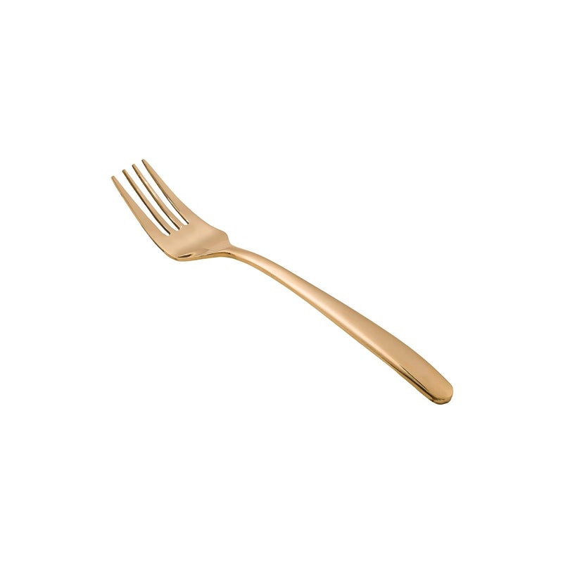 GROX GROX Stainless Steel Premium Classic Appetiser Fork Gold Set of 6 16 cm - Image 2