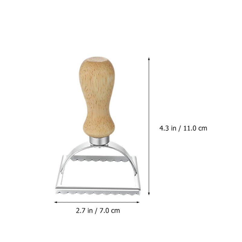 4Pcs Alloy Dumpling Mold And Cookie Cutter Set With Rolling Handle - Image 3