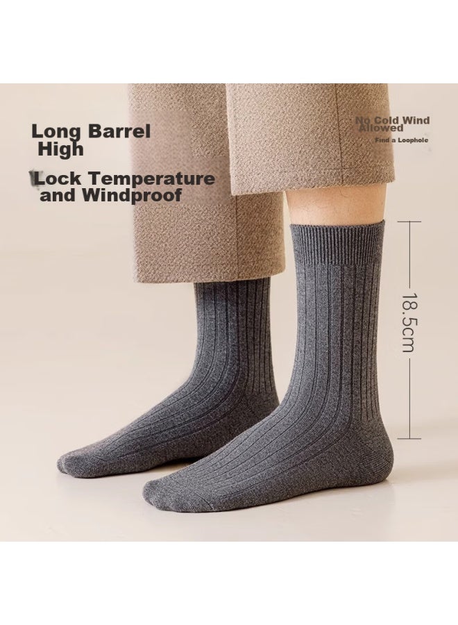 Picking up socks Pick Socks Diary Soft Men's Wool Socks Antibacterial Mid-calf Socks Warm Odor-resistant Absorbent Autumn And Winter Long Tube Socks Men - Image 4