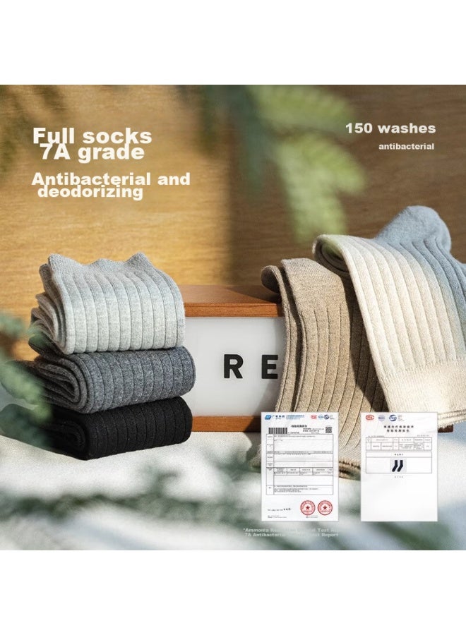 Picking up socks Pick Socks Diary Soft Men's Wool Socks Antibacterial Mid-calf Socks Warm Odor-resistant Absorbent Autumn And Winter Long Tube Socks Men - Image 3