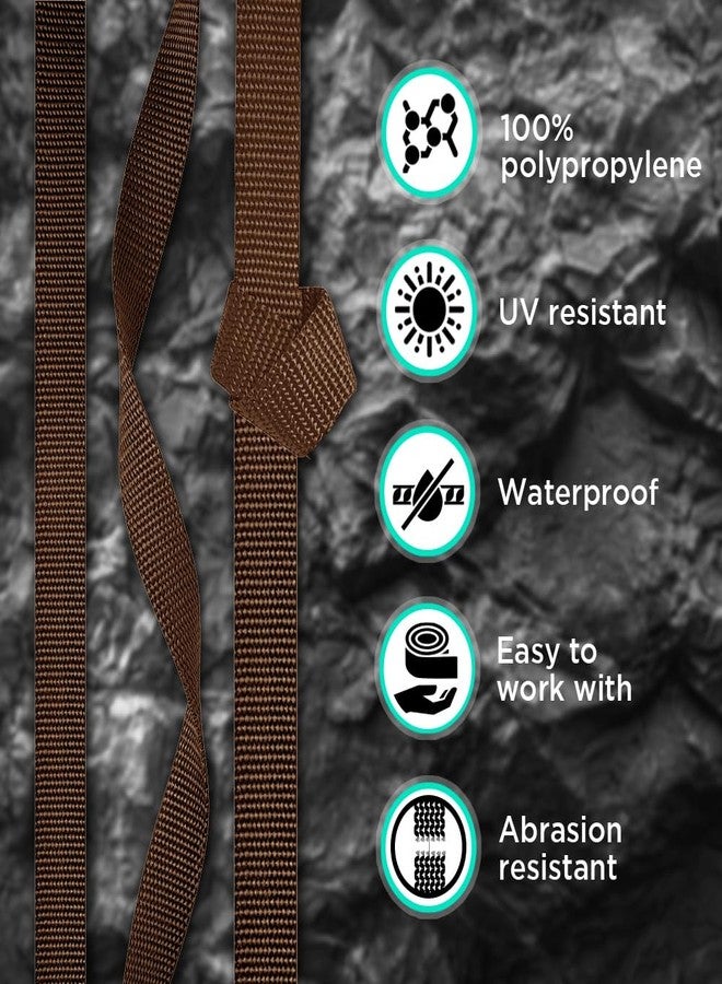 TECEUM 1 Inch Webbing - Burgundi - 10 Yards - 1” Webbing for Outdoors Indoors Crafting DIY nw - Image 3