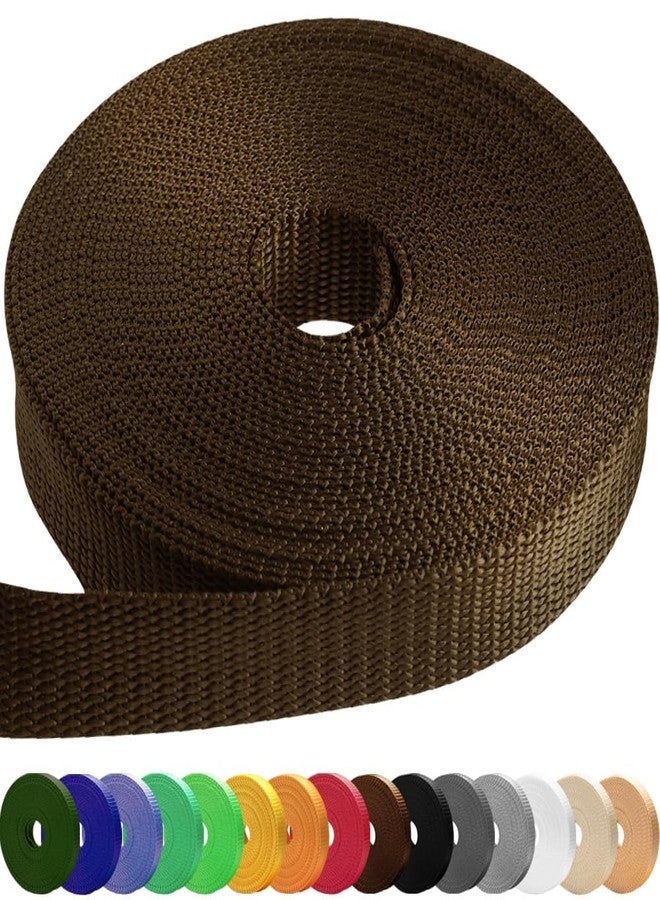 TECEUM 1 Inch Webbing - Burgundi - 10 Yards - 1” Webbing for Outdoors Indoors Crafting DIY nw - Image 1