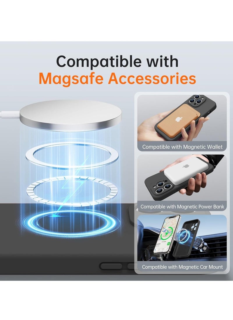 Raxoom iPhone 16 Pro Max Case with 2 Screen Protectors - MagSafe Compatible, Upgraded Camera Protection, Liquid Silicone Protective Case (6.9â€) - Dark Grey - Image 2