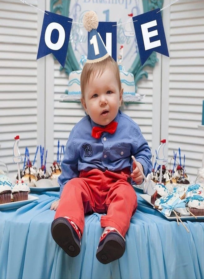TERJIO Boys 1st/First Birthday Cone Hat - One Year Old Boy Birthday Decorations. - Image 3