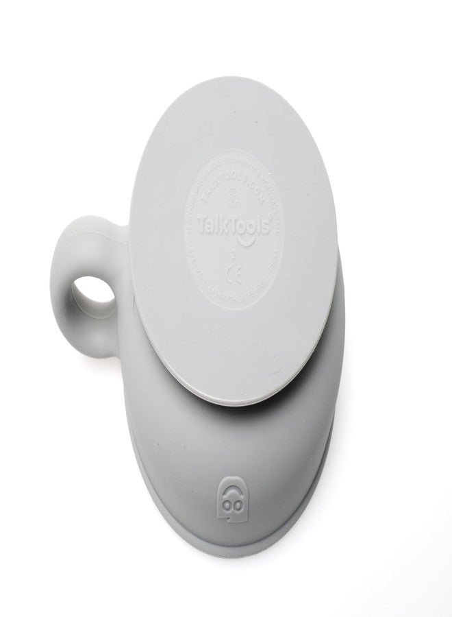 توك تولز وعاء توك تولز إتسي مع غطاء قابل للقفل - سيليكون من الدرجة البلاتينية مع خطوط حجم وجدران منحنية لسهولة الغرف - للأطفال الرضع والأطفال الصغار والأطفال وكبار السن - ملحق غطاء كوب الوجبات الخفيفة (سحابة) - Image 5