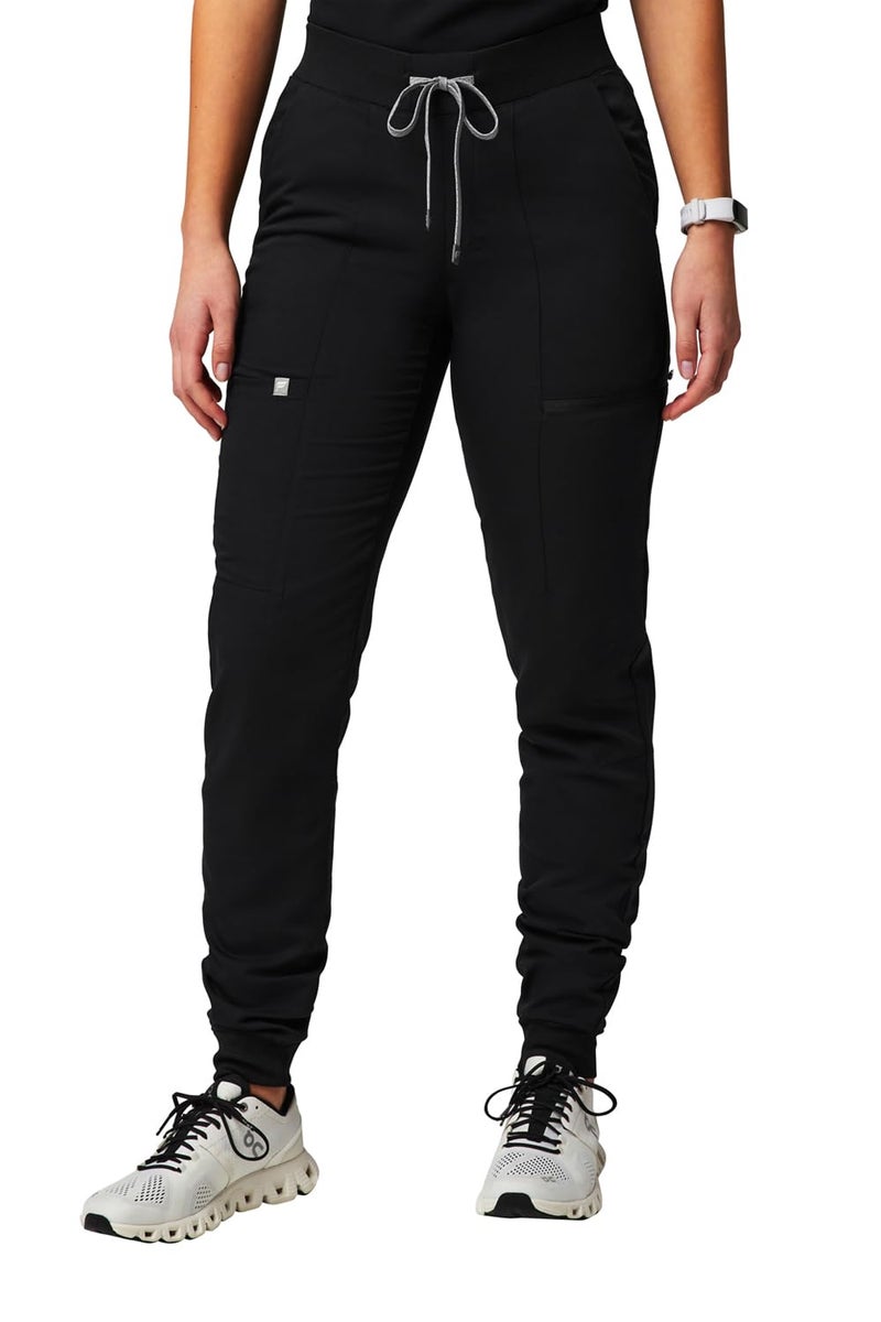 Fabletics Women's Active Scrub Jogger - MotionTech, 4-Way Stretch, Pocket-Packed, Lightweight, Semi-Slim Fit, XL/Regular 28 in | 28, Black - Image 1