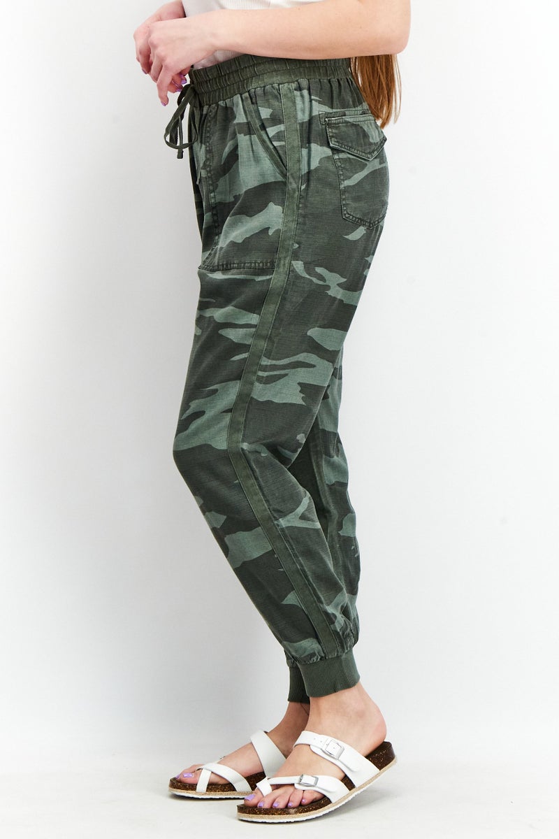 Splendid سروال كامو عادي للنساء، زيتوني - Image 2