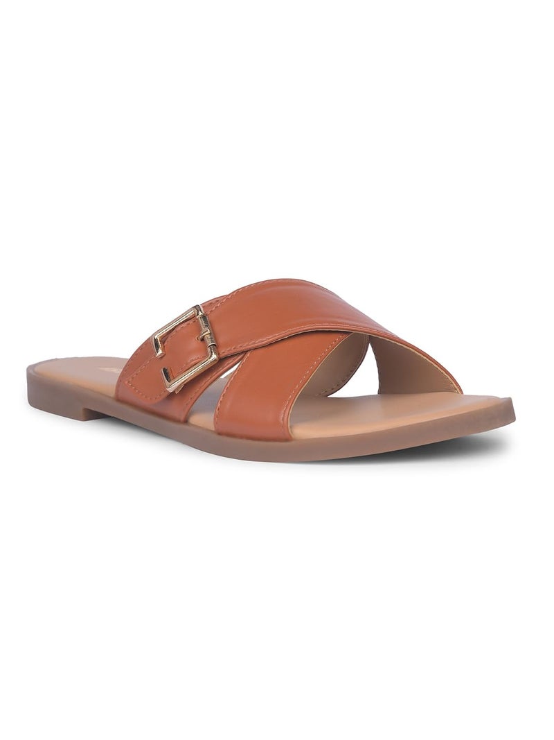 Bata Kyla E Women's Light Brown Sandals - 6 UK (5613005) - Image 1