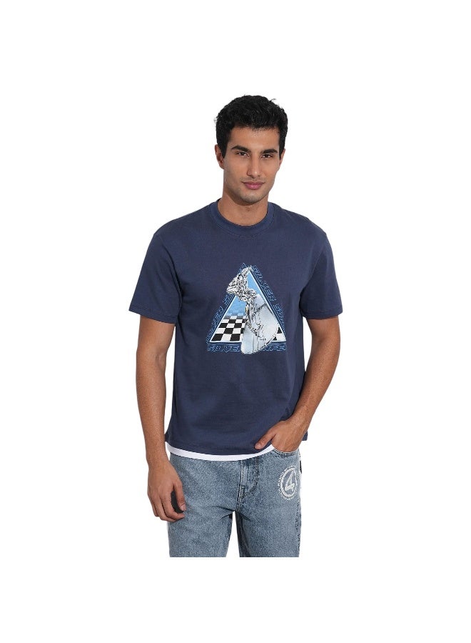 Being Human تي شيرت رجالي بألوان البحرية بياقة دائرية من فانتاستيك فور - Image 1