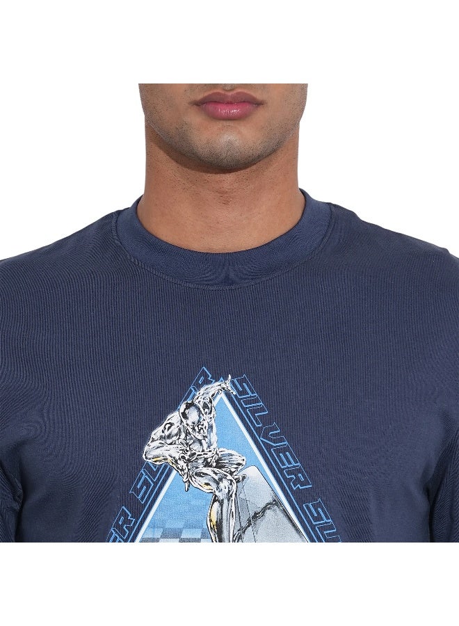 Being Human تي شيرت رجالي بألوان البحرية بياقة دائرية من فانتاستيك فور - Image 4