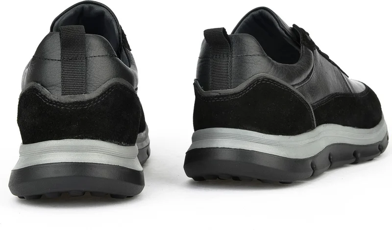 Ziya , Men's Genuine Leather Sneaker 143983ZF90 Black